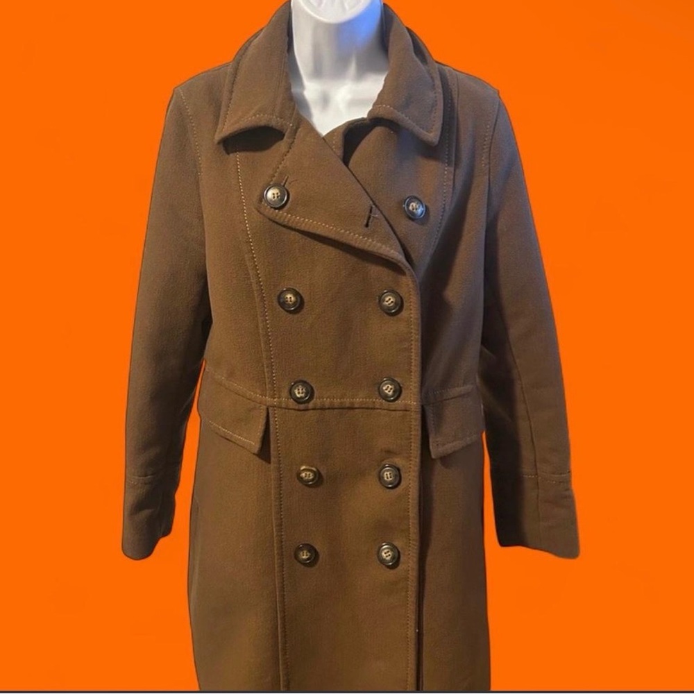 SOLD H&M thigh length trench coat double-breasted button front Women’s 8/Medium
